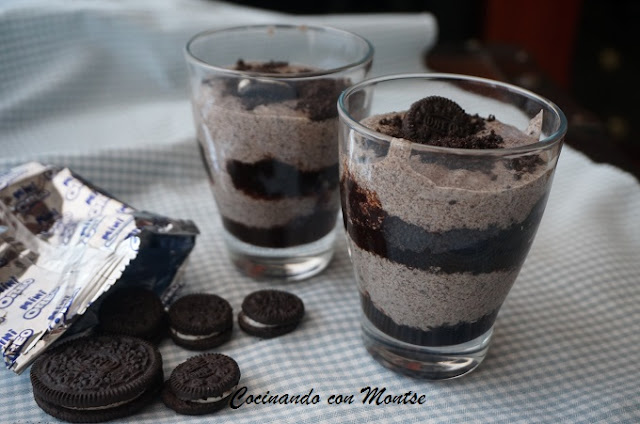 Vasitos Con Crema De Galletas Oreo
