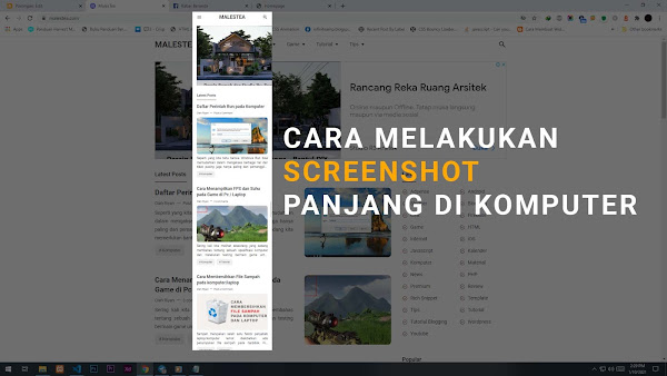 Cara Melakukan Screenshot di Browser