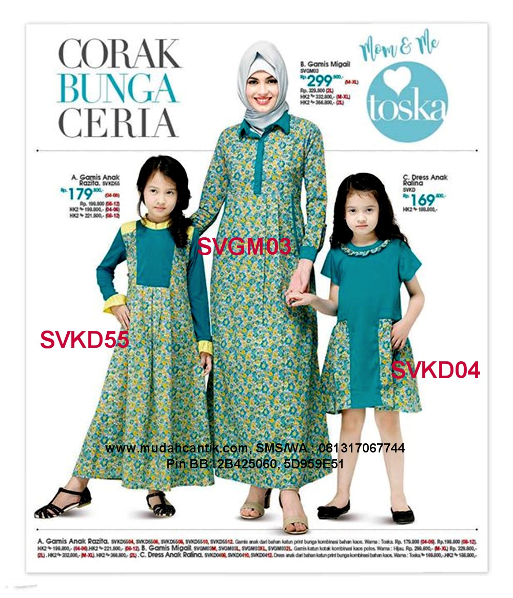  Baju  Muslim  Couple  Ayah  Ibu Dan Anak  Laki Hijab Nemo