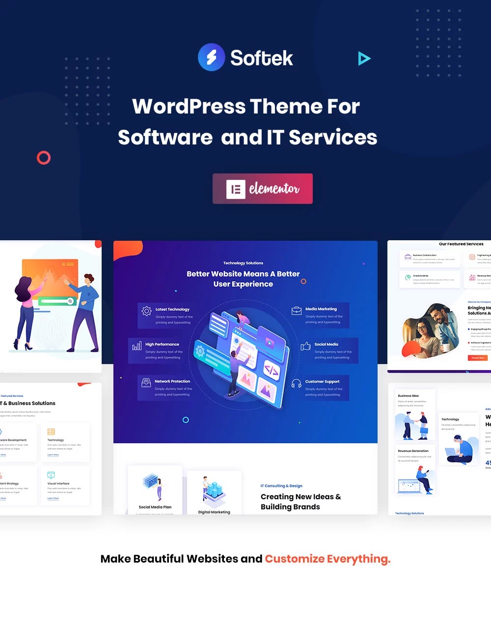Softek V1.3.3 Wordpress Theme Main Features Of Softek - Software &Amp; It Solutions Wordpress Theme