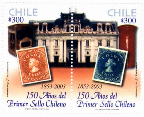 N° 1 Primera Emisión Sellos Postales De Chile Año 1853. N° 1 Primera Emisión Sellos Postales De Chile Año 1853.