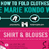How to Fold Clothes Like Marie Kondo #infographic