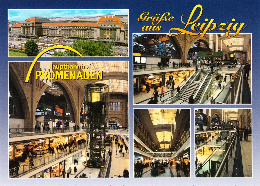Postcards: Leipzig Hauptbahnhof PROMENADEN