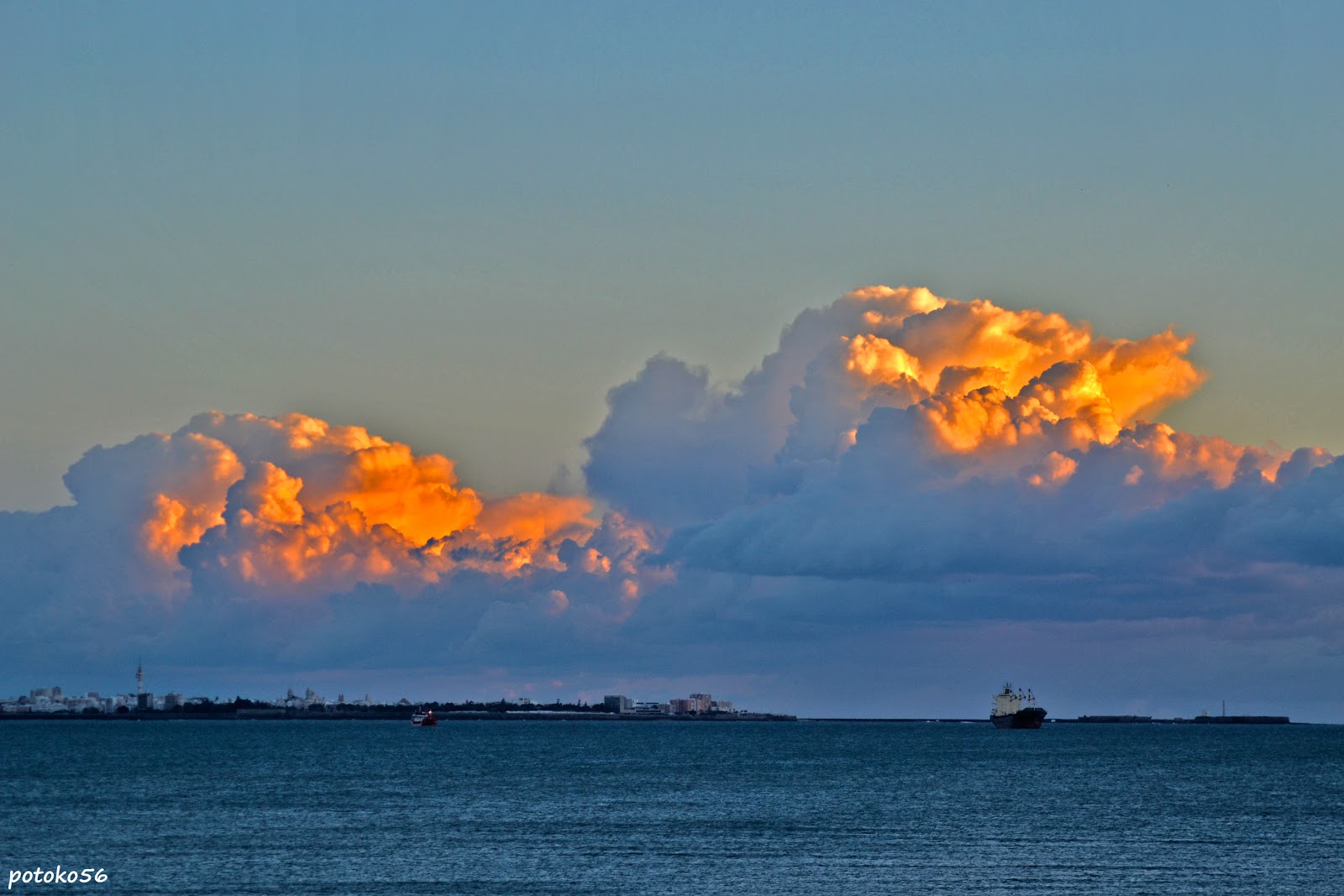 Nubes en Cádiz