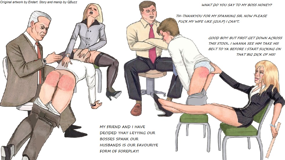 Spanking, cuckold and bi Endart manips Bulls Spank Cuckolds 4 picture