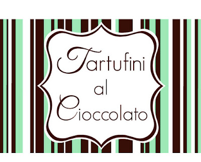 etichetta tartufini al cioccolato