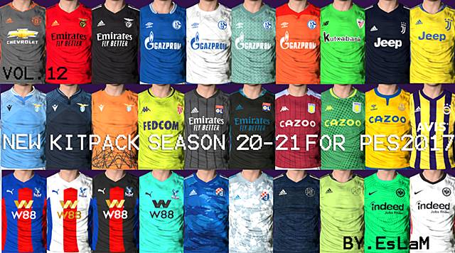 New Kitpack Season 2020 2021 V12 Aio Pes 2017 Pes Patches