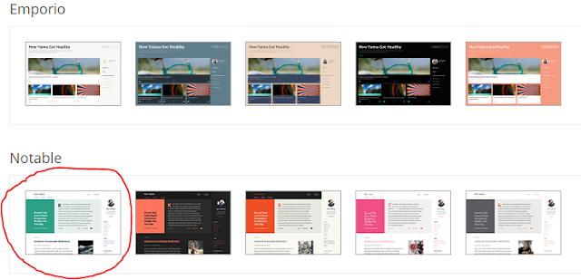 Notable Blogger Template, a standard template in Blogger Notable Blogger Template, a standard template in Blogger