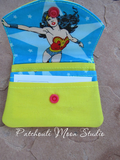 Patchouli Moon Studio~ Matching Wallet to Wonder Woman & Super Woman H20 to Go Water Bottle Slings