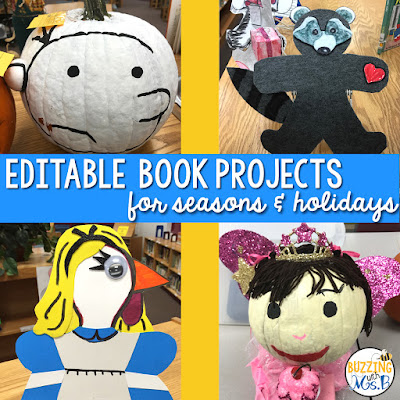 https://www.teacherspayteachers.com/Product/Book-Projects-for-seasons-holidays-editable-3433625