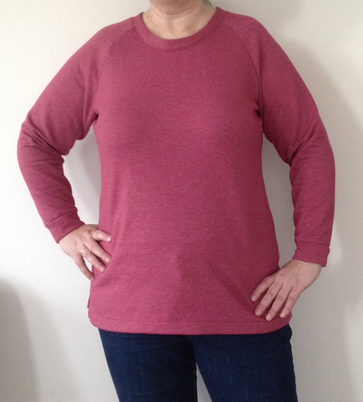 Raglan sleeve sweater