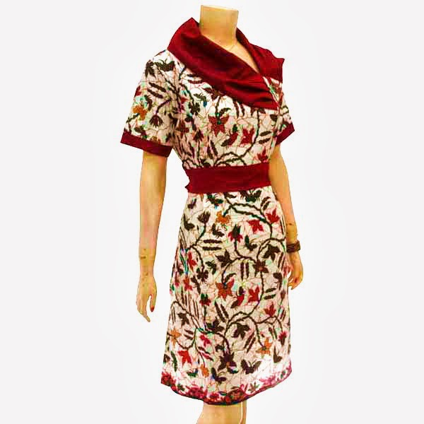 Dress Motif Batik Kode Db 3142 Batik Bagoes dress motif batik kode db 3142 batik bagoes