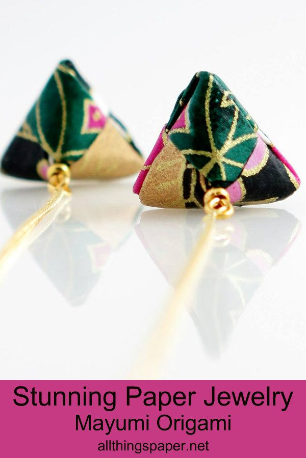 Mayumi Origami Paper Jewelry Etsy Shop Launch