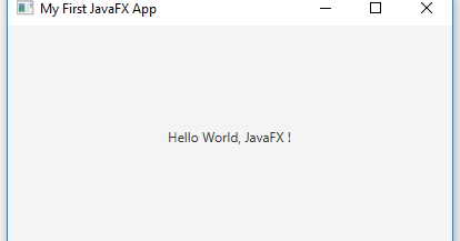 JavaFX Hello World Example Tutorial