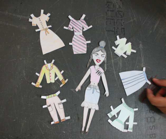 hacer muñecas de papel