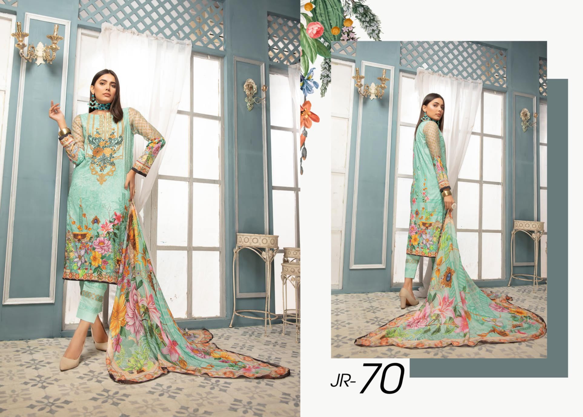 Johra Spring Summer Collection 2024 with Price Chikankaari Lawn Chiffon