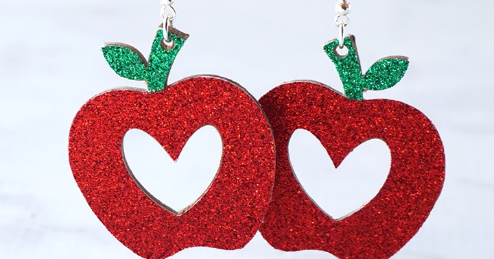 Teacher Apple Earrings