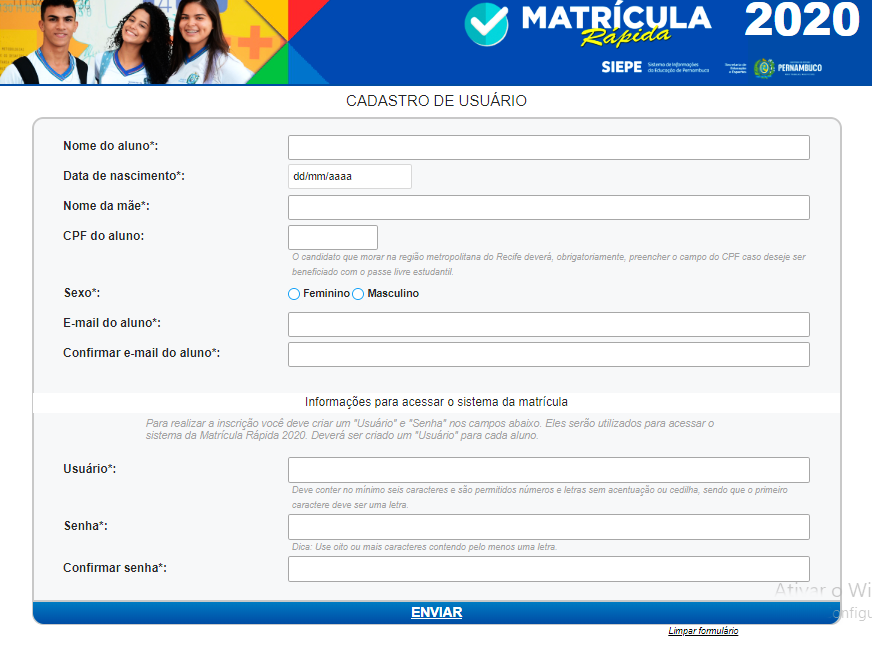 PASSO A PASSO: COMO SE MATRICULAR NA REDE ESTADUAL DE ENSINO DE PE