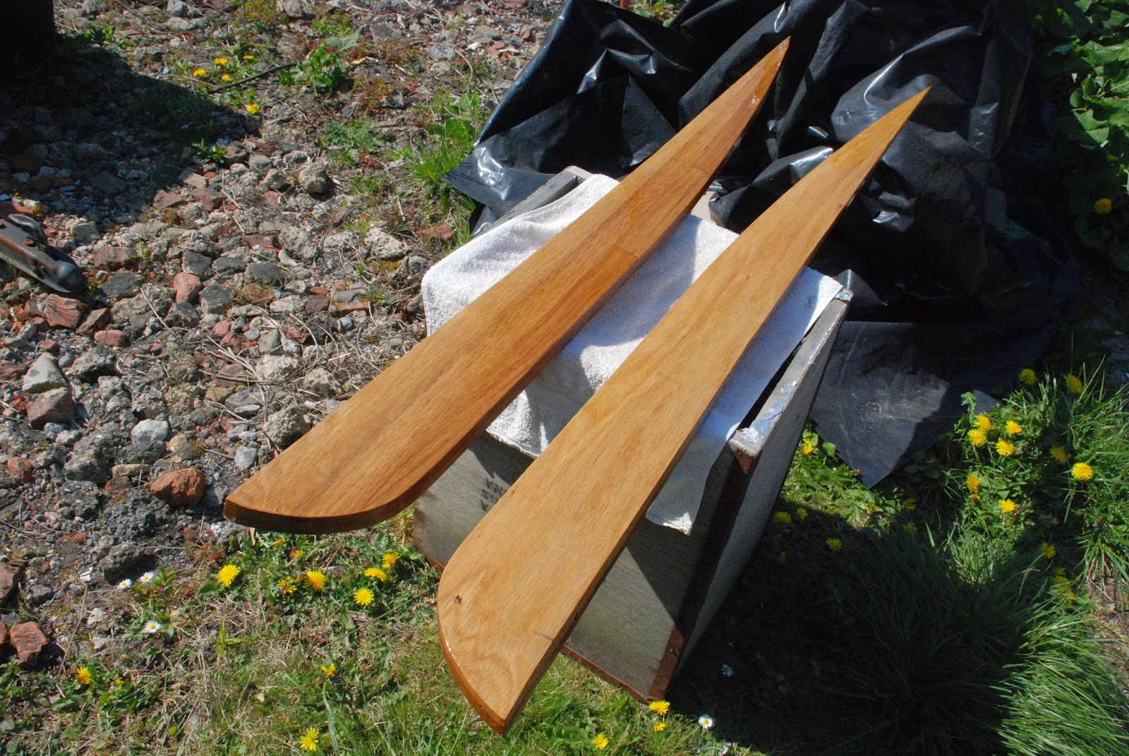 my wooden speed boat build Stabilizer/steering Fins