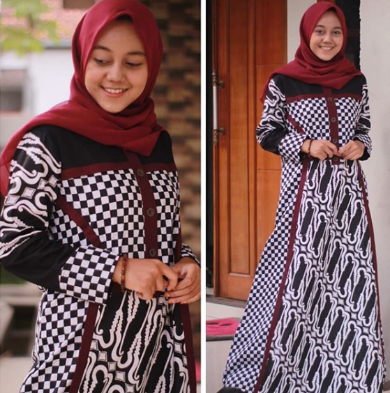 ukidding Model Gamis Batik Modern Terbaru 2020