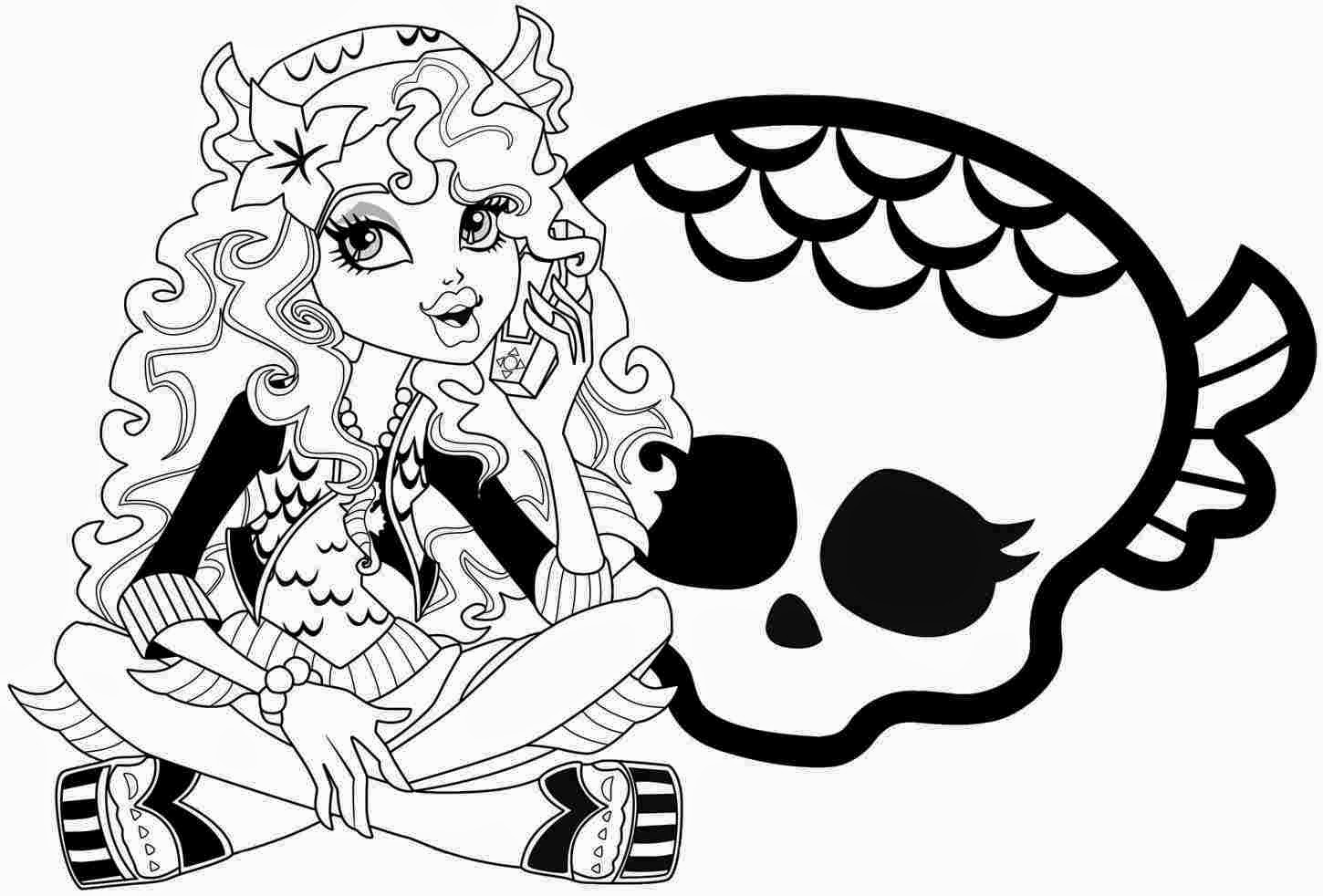 face portrait of lagoona blue coloring pages - photo #35