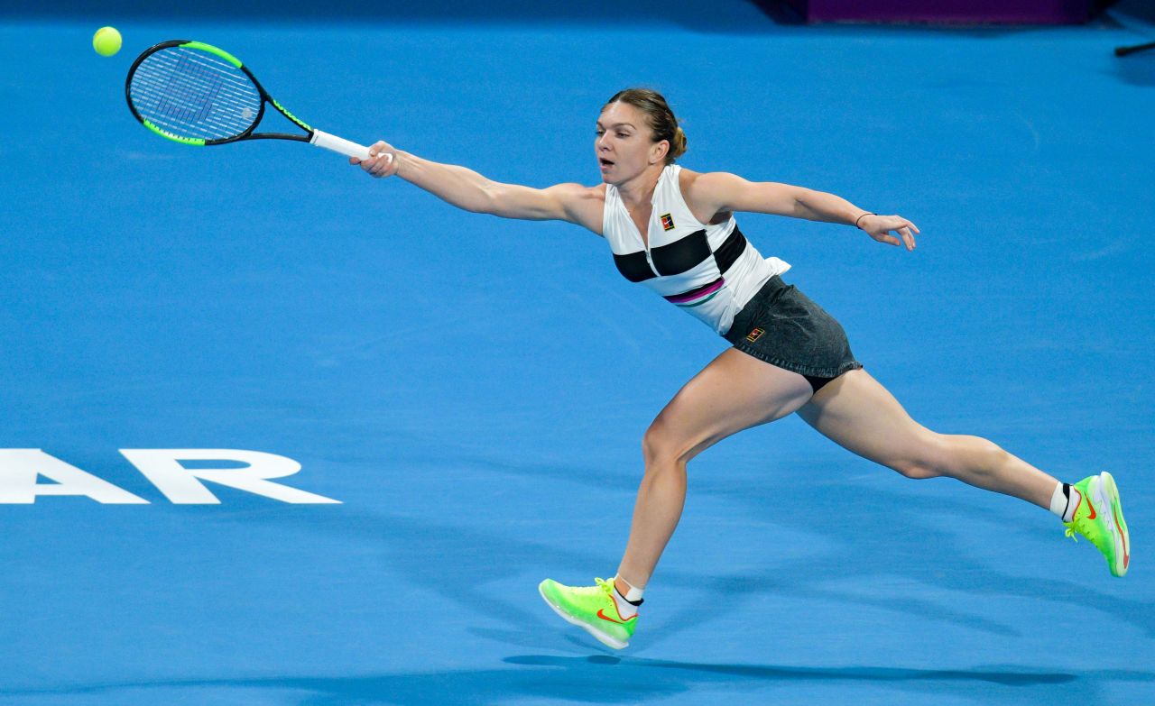 Simona Halep Clicked At Final Match 2019 WTA Qatar Open in Doha