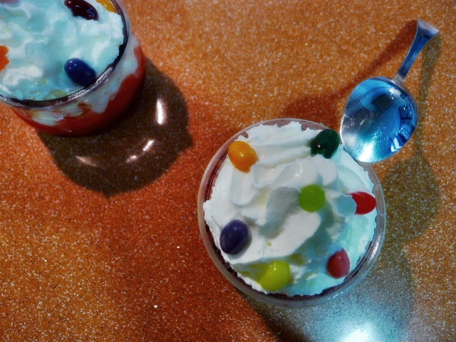  POSTRE MEGA EXPRESS TIPO TRIFLE CON CARAMELOS / JELLY BELLY 