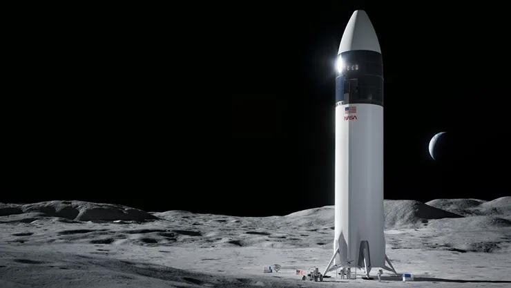 NASA и SpaseX вместе организуют полет на Луну NASA и SpaseX