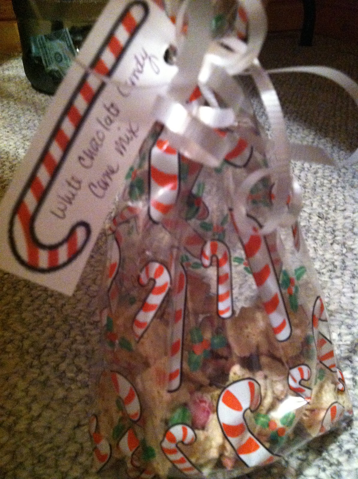 Our Family of Four Christmas Gift Bags w/ Candy Cane Theme