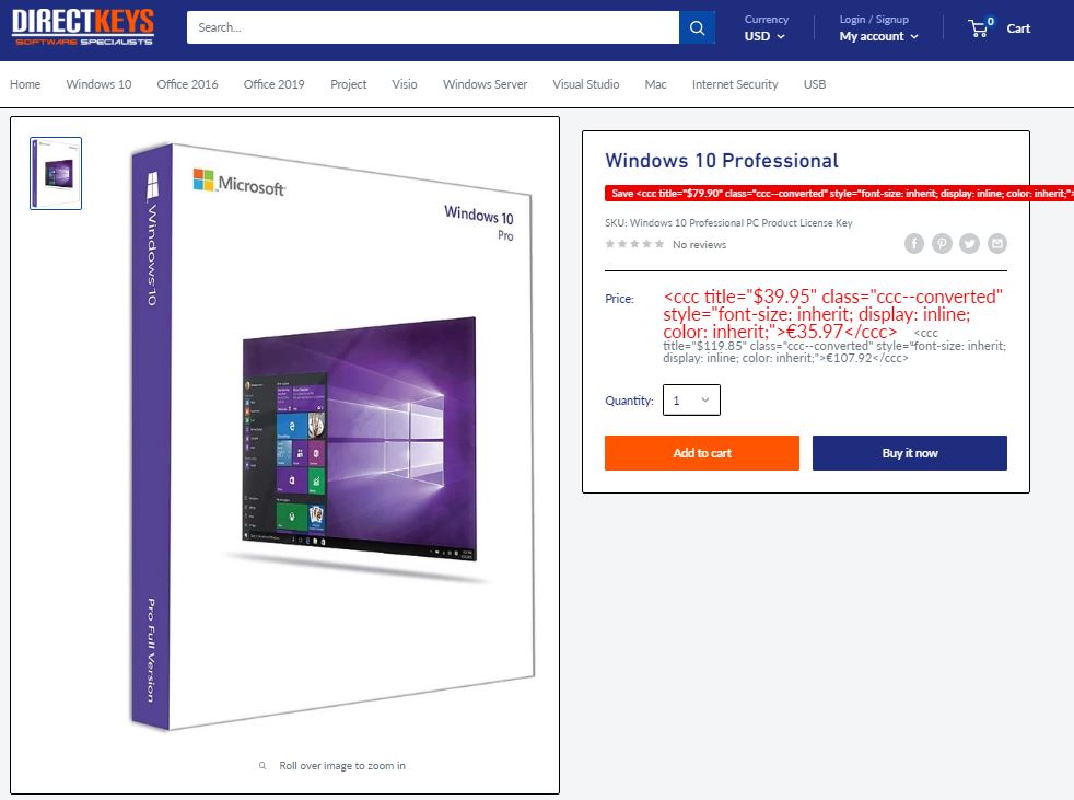 Buy windows 10 product key