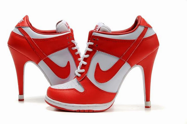 women nike dunks high heels