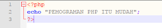 Belajar Pemograman Web PHP untuk pemula