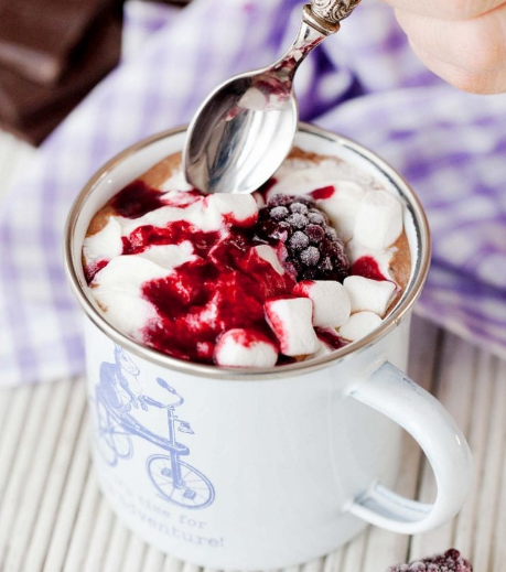 Blackberry Hot Chocolate Blackberry Hot Chocolate