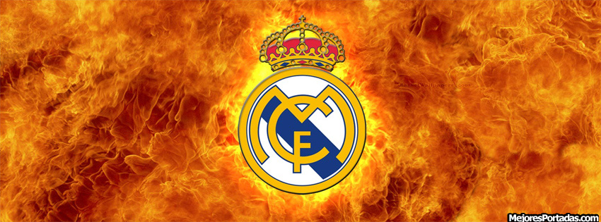 PORTADAS FACEBOOK, TIMELINE, BIOGRAFÍA...: Real Madrid fuego - Mejores Portadas  Facebook