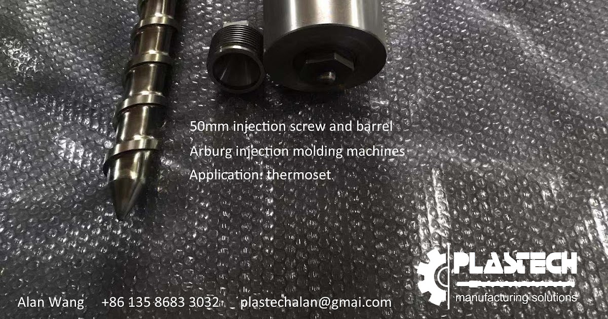 Arburg injection screws, cylinders, barrels, screw tips, nozzles and