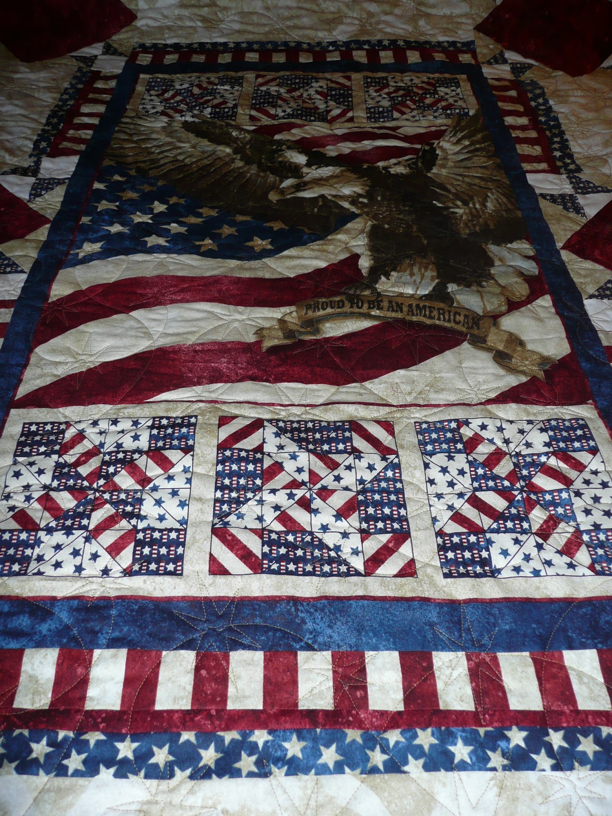 Acorn Ridge Quilting Jo's Eagle Quilt of Valor Quilt