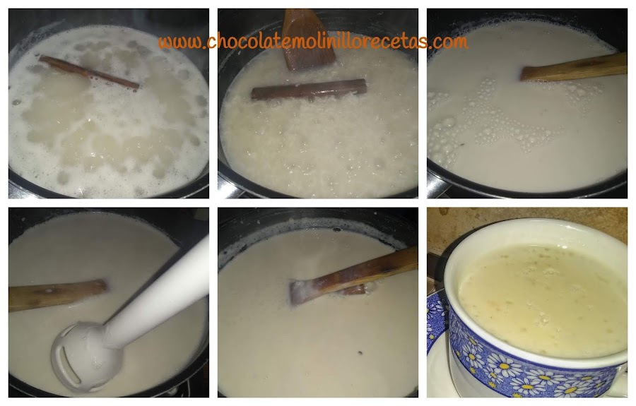 Atole de arroz con leche 