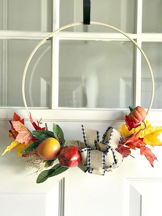 Hoop Wreath for the Fall