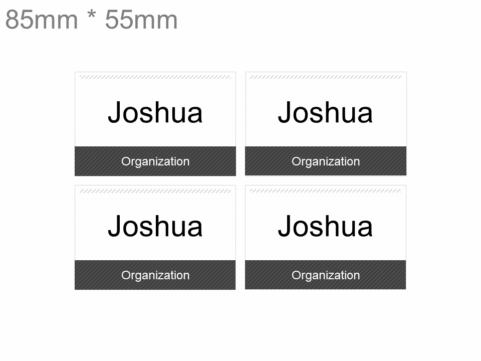 Name Tag Holder PowerPoint Templates PowerPoint Free