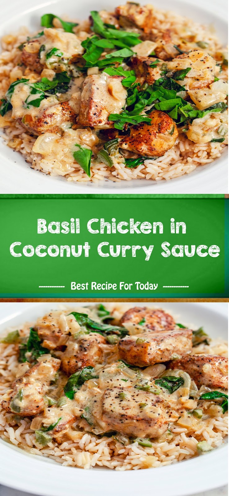 Basil Chicken in Coconut Curry Sauce Jolly Lotus