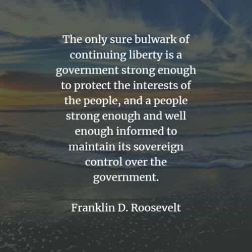 Famous quotes and sayings by Franklin Roosevelt