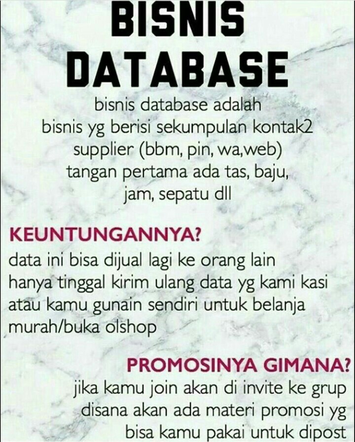 20 Bisnis Database Itu Apa - Info Dana Tunai