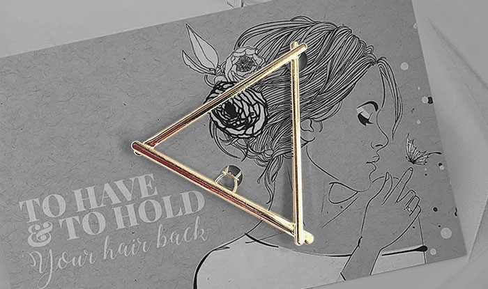 NeoStipZone | 35 Beautiful Hair Clips / Barrette Collection | Geometric Triangle Hair Clip