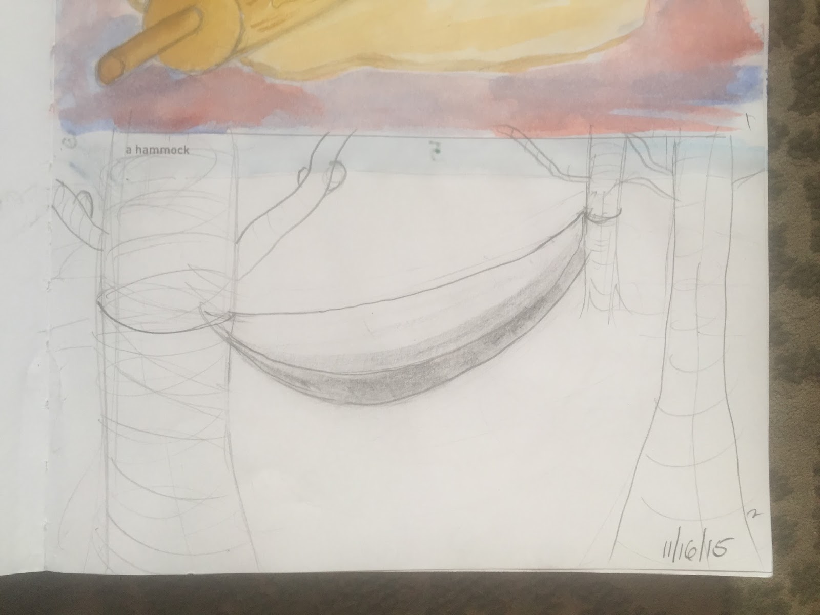 Kreated by Krause 642 Things to Draw—002 A hammock