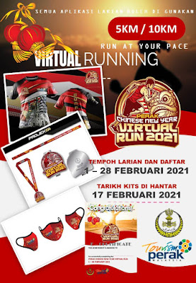 Travel, Community, Charity: PERAK CHINESE NEW YEAR VIRTUAL RUN 2021