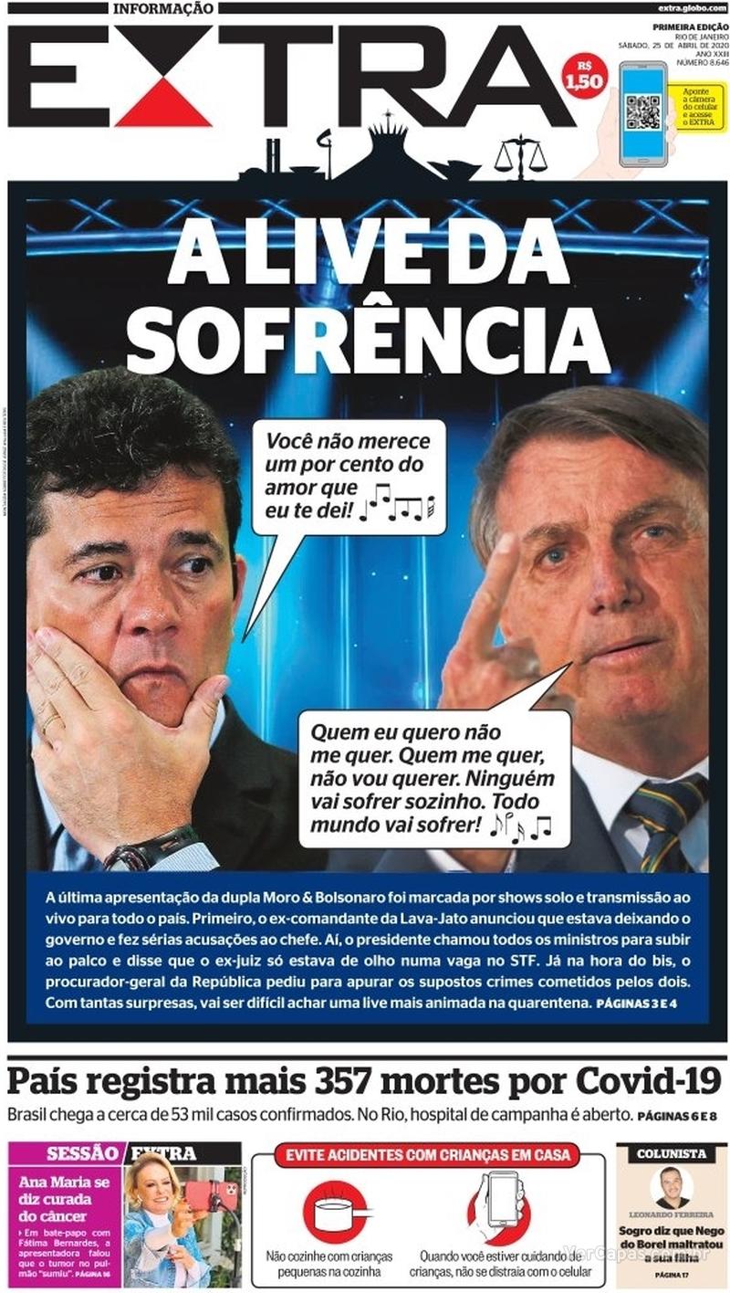 Capa Do Jornal Extra Rj De Hoje 25 De Abril AmazÔnia Acontece 