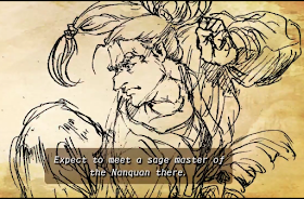 Still capture from the Shenmue III Kickstarter video: the "sage master of Nanquan"