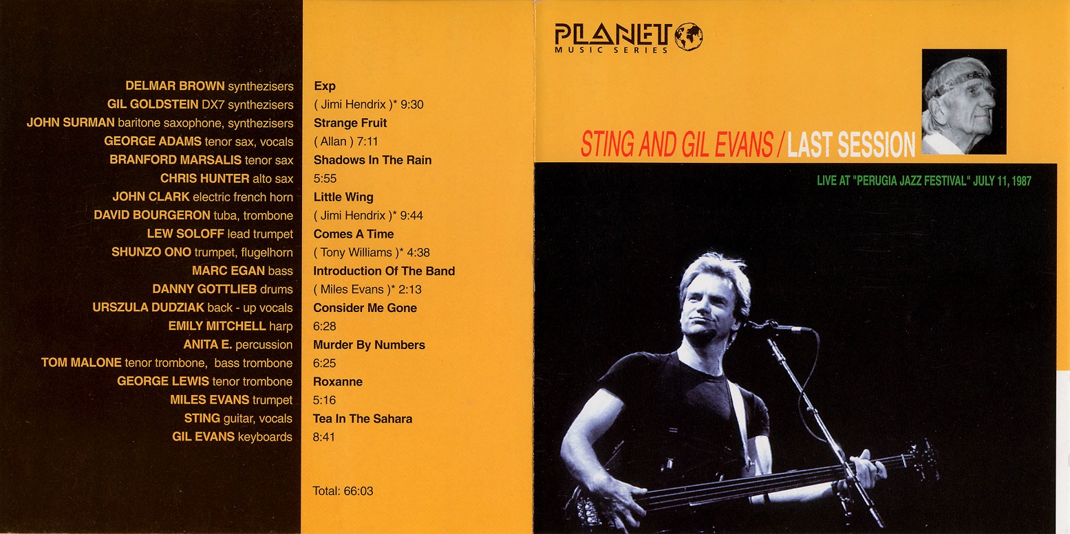 T.U.B.E. Sting and Gil Evans 19870711 Perugia, IT (SBD/FLAC)