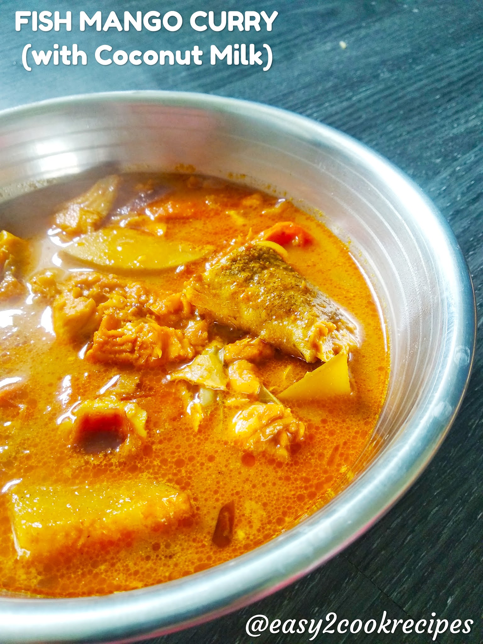 EASY2COOK RECIPES COCONUT MILK FISH CURRY/THENGGAI PAAL MEEN KULAMBU