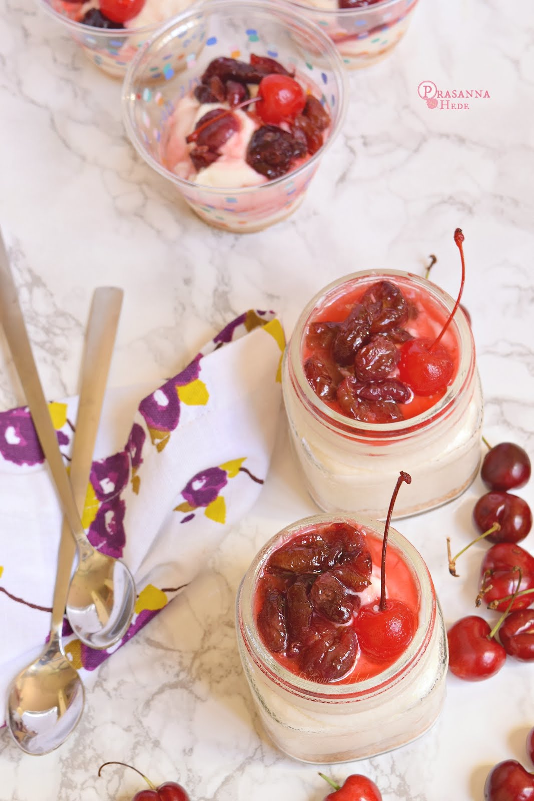 Cherry Cheesecake in Jar Recipe